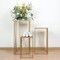 3 Gold Metal Pedestal Stands Geometric Crossed Lines Pattern Party Decorations